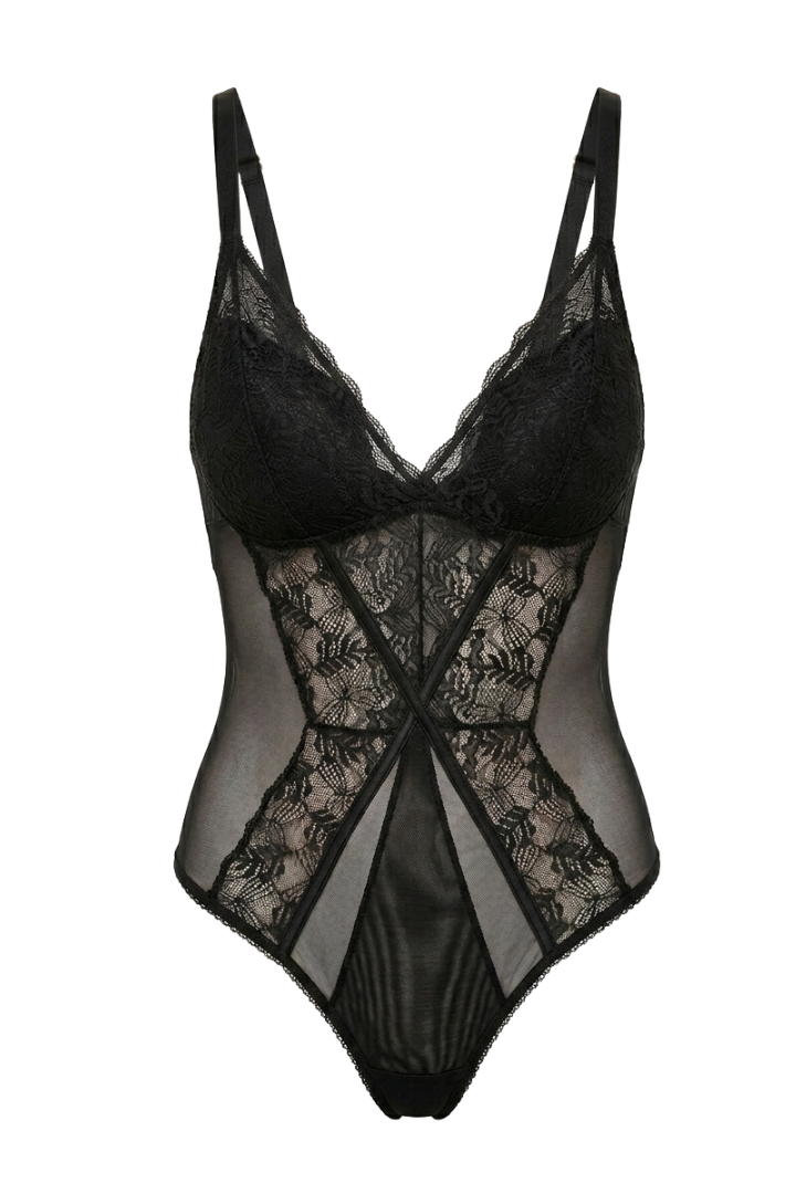 Body Victoria Negro Encaje
